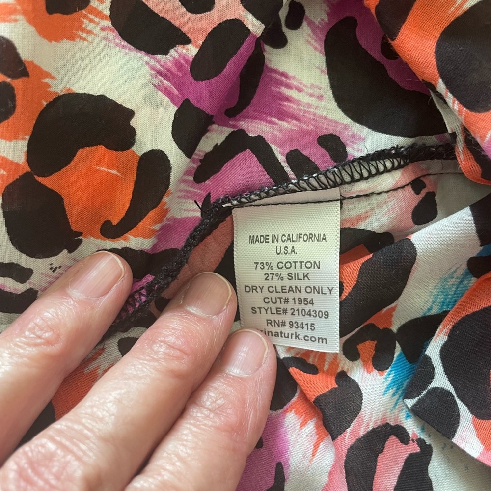 Trina Turk Multi Color Top - Size L - Picture 4 of 6